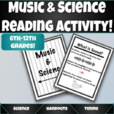 Music and Science Reading Activity!