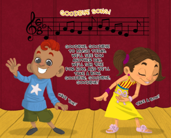 Preview of Music and movement in a Box activity kit, "Goodbye Song"