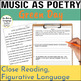 National Poetry Month Middle School Music As Poetry Song Activity 