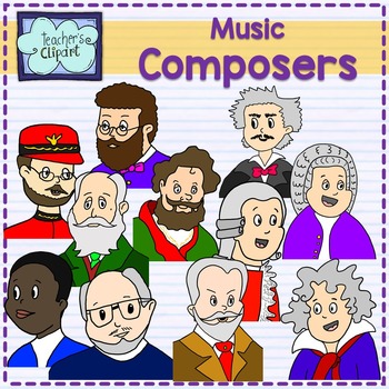 Preview of Music composers clipart