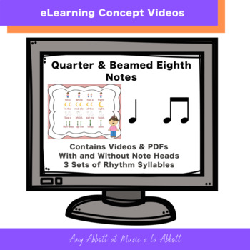 Preview of Music eLearning: Concept Videos and PDFs for ta ti-ti