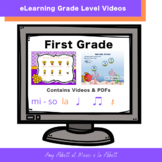 Music eLearning: First Grade Concept Videos and PDFs