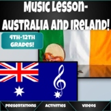 Music from Australia and Ireland 50-Minute Lesson!
