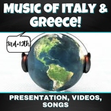 Music from Italy and Greece lesson!