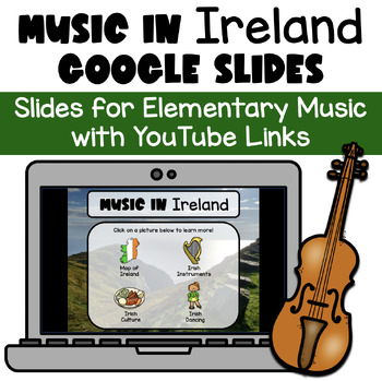 Preview of Music in Ireland: Google Slides for St. Patrick's Day in Elementary Music