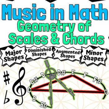 Preview of Music in Math Worksheets | The Geometry of Scales and Chords