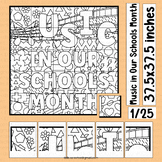 Music in Our Schools Month Bulletin Board Pop Art Coloring