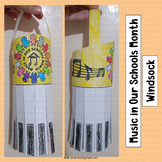Music in Our Schools Month Craft Windsock Writing Activiti