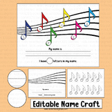 Music in Our Schools Month Name Craft Writing Activities M