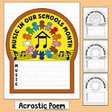 Music in Our Schools Month Writing Activities Acrostic Poe