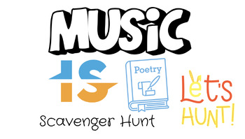 Preview of Music is Poetry Scavenger Hunt