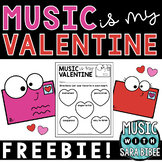 Music is my Valentine {FREEBIE}