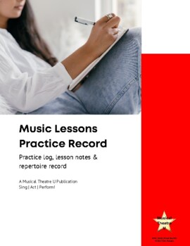 Preview of Music Lessons Practice Record