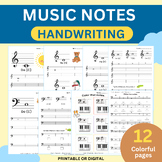 Music notes (Handwriting and exercises)