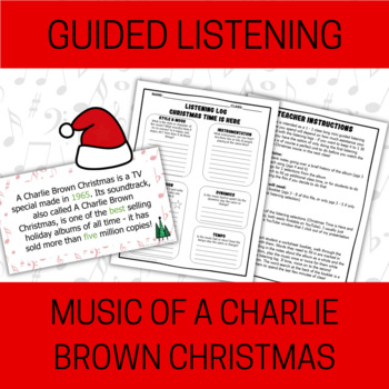 Preview of Music of A Charlie Brown Christmas - Guided Listening Unit for Christmas Holiday