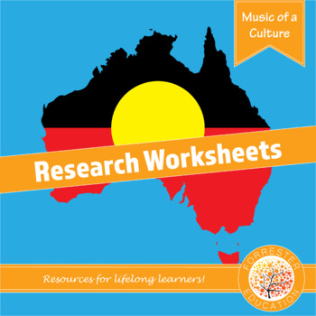 Preview of Music of Aboriginal Australians - Research Worksheets