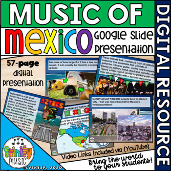 Preview of Music of Mexico Google Slides Presentation |Distance Learning