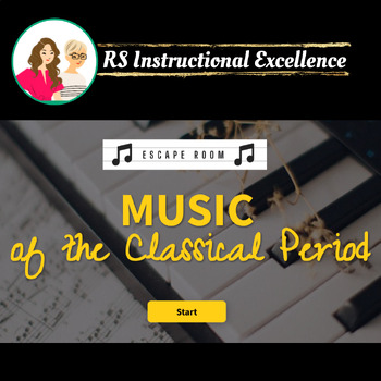 Preview of Music of the Classical Period - fully digital and interactive escape room