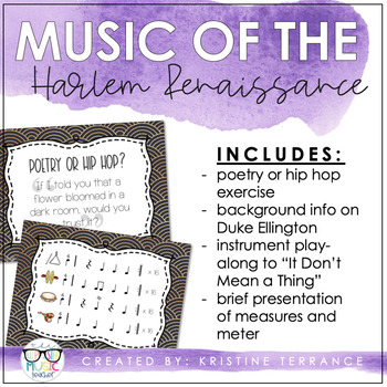 Preview of Music of the Harlem Renaissance {Duke Ellington Play-Along}