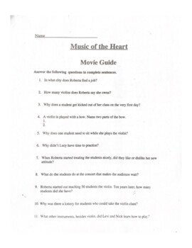 Preview of Music of the Heart Movie Guide