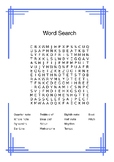 Music terms word search