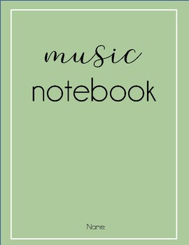 Preview of Music theory notes and notebook