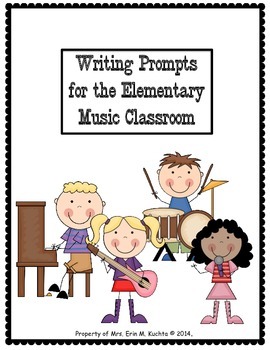 Preview of Music Writing Prompts for the Elementary Music Classroom