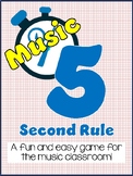 Musical 5 Second Rule! Great for centers, whole class, or 