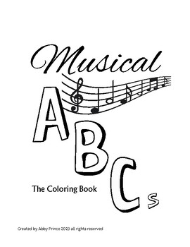 Preview of Musical ABCs Coloring Book