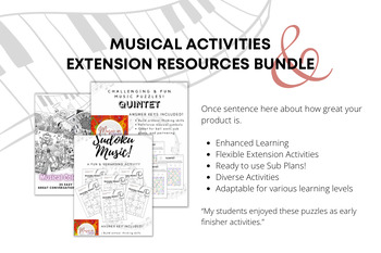 Preview of Musical Activities and Extension Resources Bundle