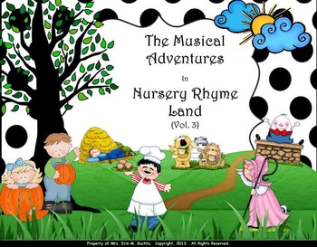 Preview of Musical Adventures In Nursery Rhyme Land Vol. #3 - PPT. ED.