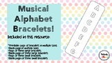 Musical Alphabet printable bracelets! Print, color, and wear!