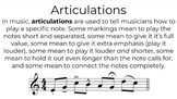 Musical Articulations