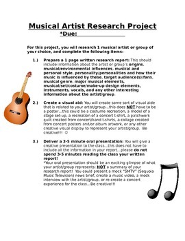 music history research project