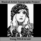 Musical Artist Typography Project - Great for Distance Learning!