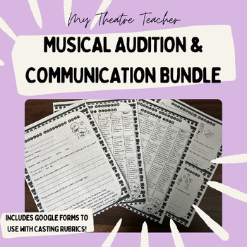 Preview of Musical Audition & Communication Bundle