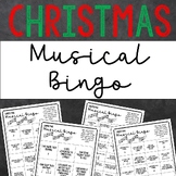 Musical Bingo Card - Christmas