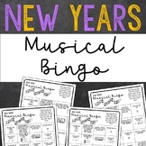 Musical Bingo Card - New Years
