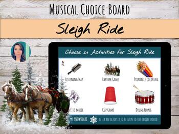 Preview of Musical Choice Board | Leroy Anderson's "Sleigh Ride"