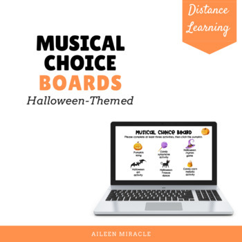 Preview of Musical Choice Boards {Halloween-Themed}