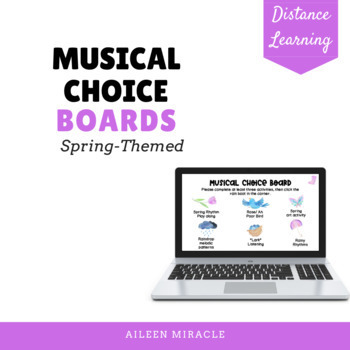 Preview of Musical Choice Boards {Spring -Themed}