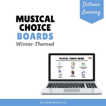 Preview of Musical Choice Boards {Winter-Themed}