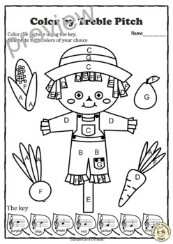 Musical Coloring Pages For Fall With Answers