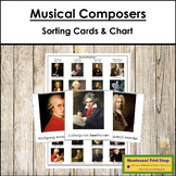 Musical Composers - 3-Part Cards & Control Charts