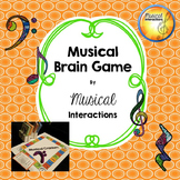 Musical Brain Game (full color) - Comprehensive review, music centers, sub plan
