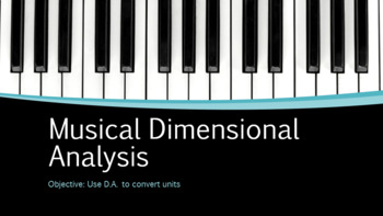 Preview of Musical Dimensional Analysis