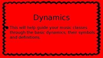 Preview of Musical Dynamics- Basics