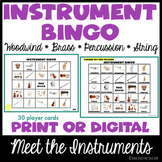 Musical Instrument BINGO - Digital or Physical (Meet The I