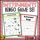 Musical Instruments Bingo Game