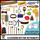 Musical Instrument Clip Art: Classroom Percussion Instruments